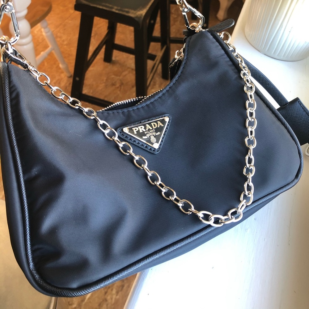 Nylon cross body bag